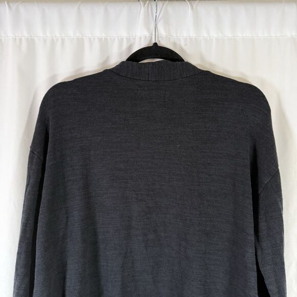 Old Navy Cardigan Girls XXL 18 Plus Black Open Front Cotton Blend Long Sleeve - Picture 8 of 9